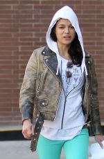 MICHELLE RODRIGUEZ Out and About in Beverly Hills 03/14/2016