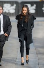 MILA KUNIS Leaves Jimmy Kimmel Live in Hollywood 03/28/2016