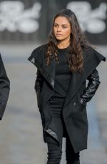 MILA KUNIS Leaves Jimmy Kimmel Live in Hollywood 03/28/2016