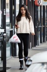 MILA KUNIS Out for Lunch in Los Angele 03/07/2016