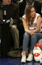 MILEY and BRANDI CYRUS at Madison Square Garden in New York 03/27/2016
