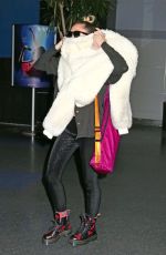 MILEY CYRUS at HFK Airport in New York 02/27/2016
