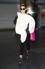 MILEY CYRUS at HFK Airport in New York 02/27/2016