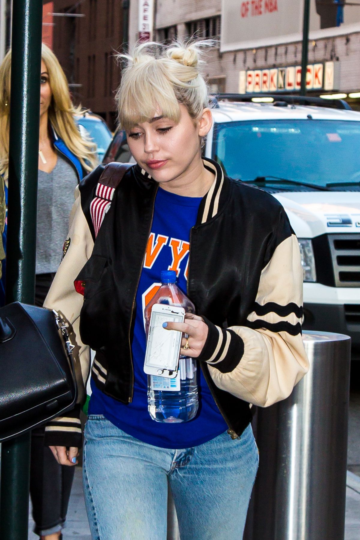 MILEY CYRUS Leaves Madison Square Garden in New York 03/26/2016 ...