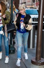 MILEY CYRUS Leaves Madison Square Garden in New York 03/26/2016