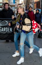 MILEY CYRUS Leaves Madison Square Garden in New York 03/26/2016