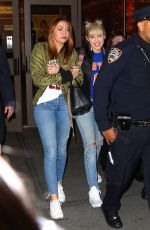 MILEY CYRUS Leaves Madison Square Garden in New York 03/26/2016