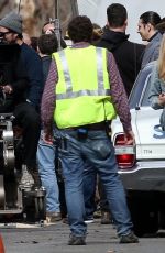 MILEY CYRUS on the Set of Untitled Woody Allen