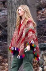 MILEY CYRUS on the Set of Woody Allen
