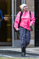 MILEY CYRUS Out and About in New York 03/15/2016