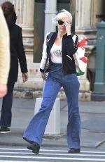 MILEY CYRUS Out and About in New York 03/29/2016