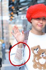 MILEY CYRUS Shopping in Soho 02/29/2016