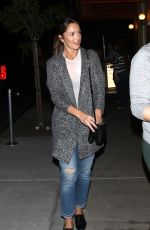 MINKA KELLY at Osteria Mozza Restaurant in West Hollywood 03/23/2016