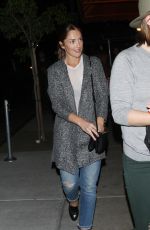 MINKA KELLY at Osteria Mozza Restaurant in West Hollywood 03/23/2016