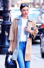 MIRANDA KERR in Jeans Out in New York 03/03/2016