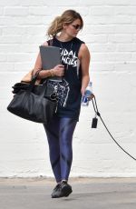 MISCHA BARTON Walks Her Dog Out in Beverly Hills 03/10/2016