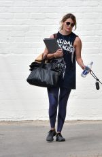 MISCHA BARTON Walks Her Dog Out in Beverly Hills 03/10/2016
