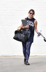 MISCHA BARTON Walks Her Dog Out in Beverly Hills 03/10/2016