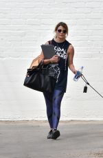 MISCHA BARTON Walks Her Dog Out in Beverly Hills 03/10/2016
