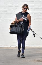 MISCHA BARTON Walks Her Dog Out in Beverly Hills 03/10/2016