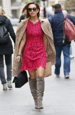 MYLEENE KLASS Arrivess at Global Radio in London 03/07/2016