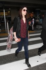NEVE CAMPBELL at Los Angeles International Airport 03/07/2016