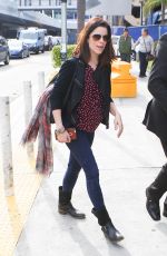 NEVE CAMPBELL at Los Angeles International Airport 03/07/2016