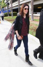 NEVE CAMPBELL at Los Angeles International Airport 03/07/2016