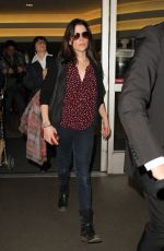 NEVE CAMPBELL at Los Angeles International Airport 03/07/2016