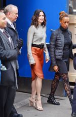NEVE CAMPBELL Leaves Good Morning America Studios in New York 03/11/2016