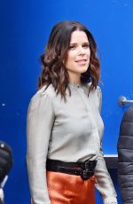NEVE CAMPBELL Leaves Good Morning America Studios in New York 03/11/2016