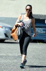 OLIVIA MUNN in Leggings Leaves a Dance Class in Los Angeles 03/23/2016