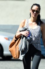 OLIVIA MUNN in Leggings Leaves a Dance Class in Los Angeles 03/23/2016