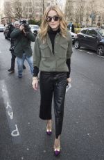 OLIVIA PALERMO Arrives at Giambattista valli Fashion Show in Paris 03/08/2016