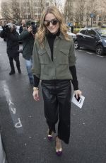 OLIVIA PALERMO Arrives at Giambattista valli Fashion Show in Paris 03/08/2016