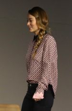 OLIVIA WILDE at Meet the Filmmaker: Vinyl at Apple Store Soho in New York 03/17/2016
