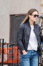 OLIVIA WILDE in Jeans Out in New York 03/08/2016