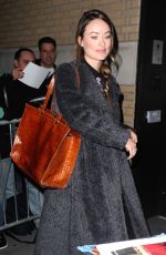 OLIVIA WILDE Leaves Apple Store in New York 03/17/2016