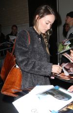 OLIVIA WILDE Leaves Apple Store in New York 03/17/2016