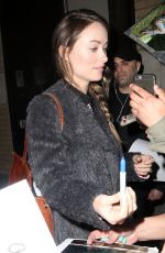 OLIVIA WILDE Leaves Apple Store in New York 03/17/2016