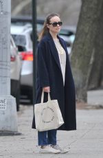 OLIVIA WILDE Out and About in Brooklyn 03/13/2016
