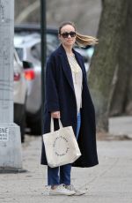 OLIVIA WILDE Out and About in Brooklyn 03/13/2016