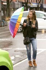 OLIVIA WILDE Out in New York 03/14/2016