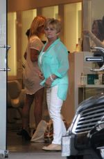 PAMELA ANDERSON at Cristophe Salon in Beverly Hills 03/16/2016