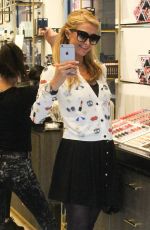 PARIS HILTON at Anastasia Salon in Beverly Hills 03/15/2016