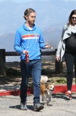 Pregnant ANNE HATHATWAY Out Hiking in Los Angeles  03/12/2016