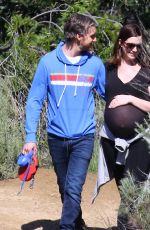Pregnant ANNE HATHATWAY Out Hiking in Los Angeles  03/12/2016