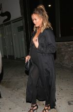 Pregnant CHRISSY TEIGEN Arrives at Lady Gaga’s 30th Birthday Party in Los Angeles 03/26/2016