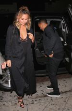 Pregnant CHRISSY TEIGEN Arrives at Lady Gaga’s 30th Birthday Party in Los Angeles 03/26/2016