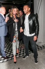 Pregnant CHRISSY TEIGEN Leaves Craig